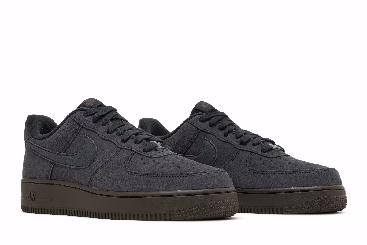 Nike Air Force 1 Winter Premium Off Noir Dark Chocolate, view 9