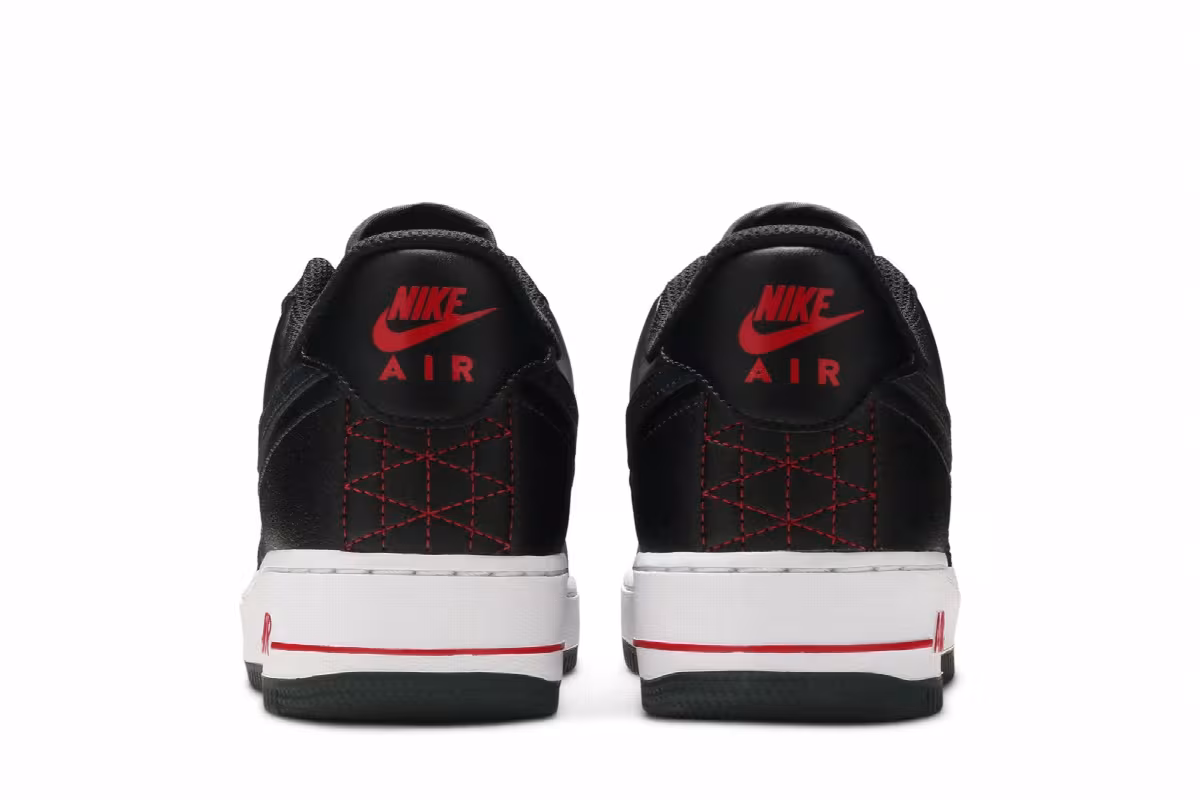 Nike Air Force 1 Low Technical Stitch - Bred, view 7