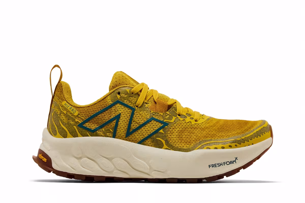 New Balance Women's Fresh Foam X Hierro v8 Ginger Lemon Terrarium, view 2