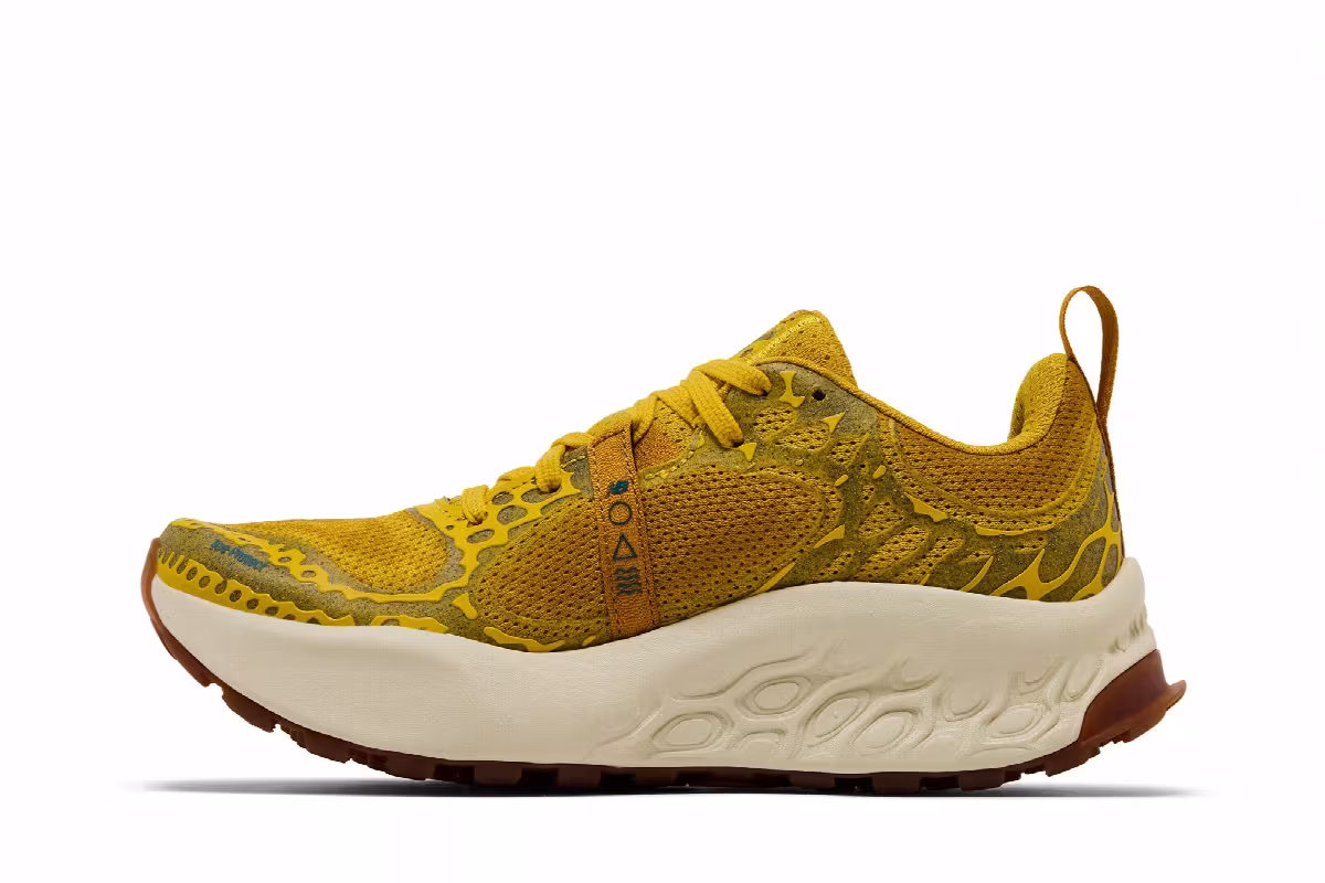New Balance Women's Fresh Foam X Hierro v8 Ginger Lemon Terrarium, view 4
