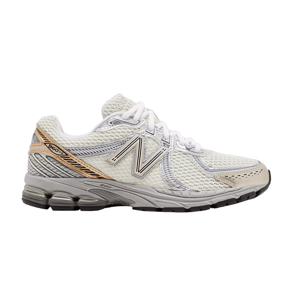 New Balance 860v2 Sea Salt Gold Metallic