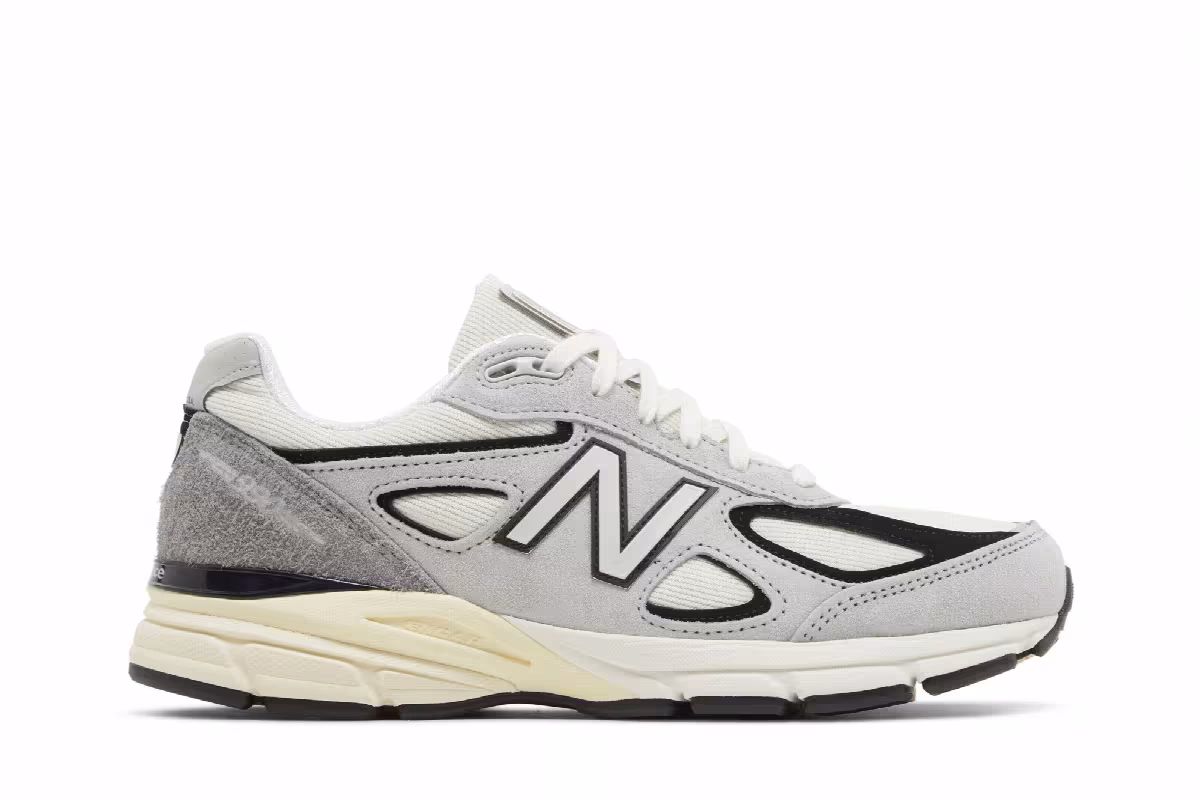 Teddy Santis x New Balance 990v4 Made in USA Grey Black, view 2