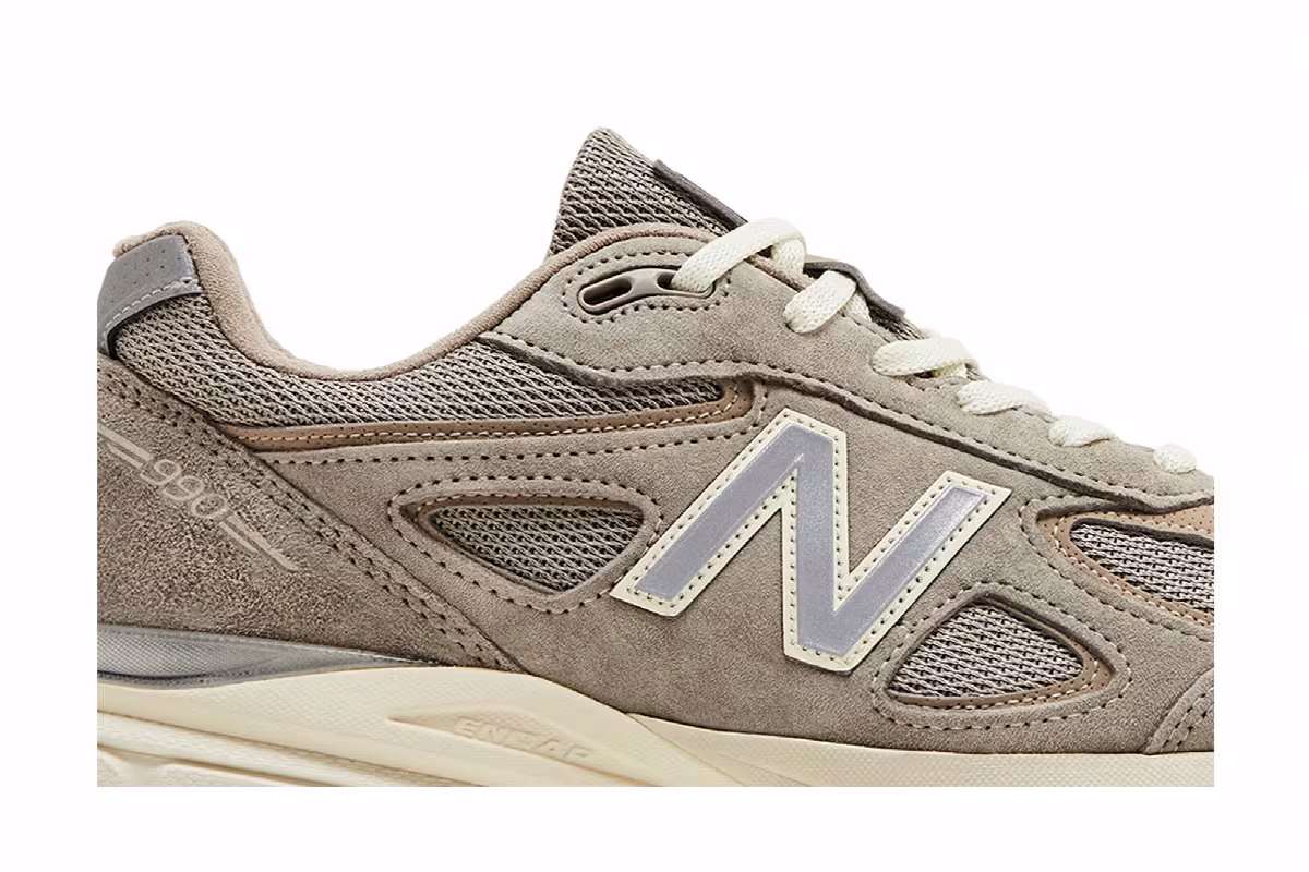 Kith x New Balance 990v4 Made in USA Moonrock, view 3