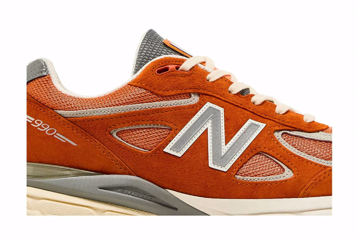 Aimé Leon Dore x New Balance 990v4 Made In USA Red Clay, view 3