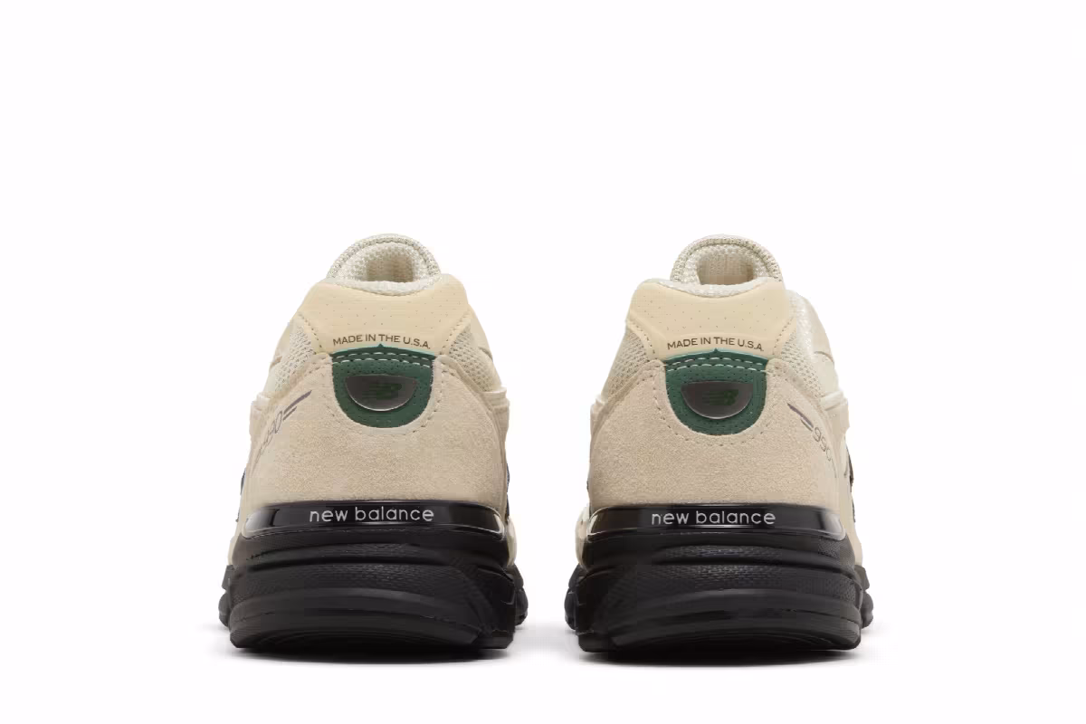Teddy Santis x New Balance 990v4 Made in USA Macadamia Nut Black, view 7