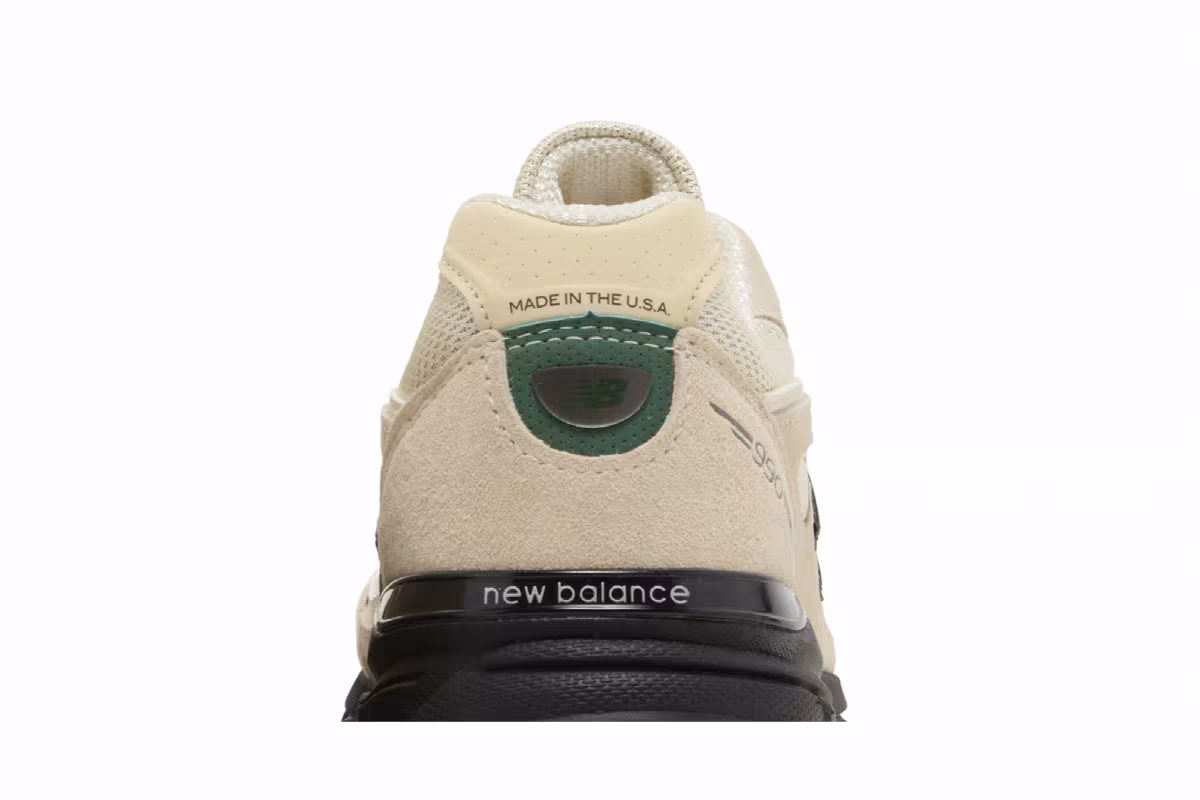 Teddy Santis x New Balance 990v4 Made in USA Macadamia Nut Black, view 8
