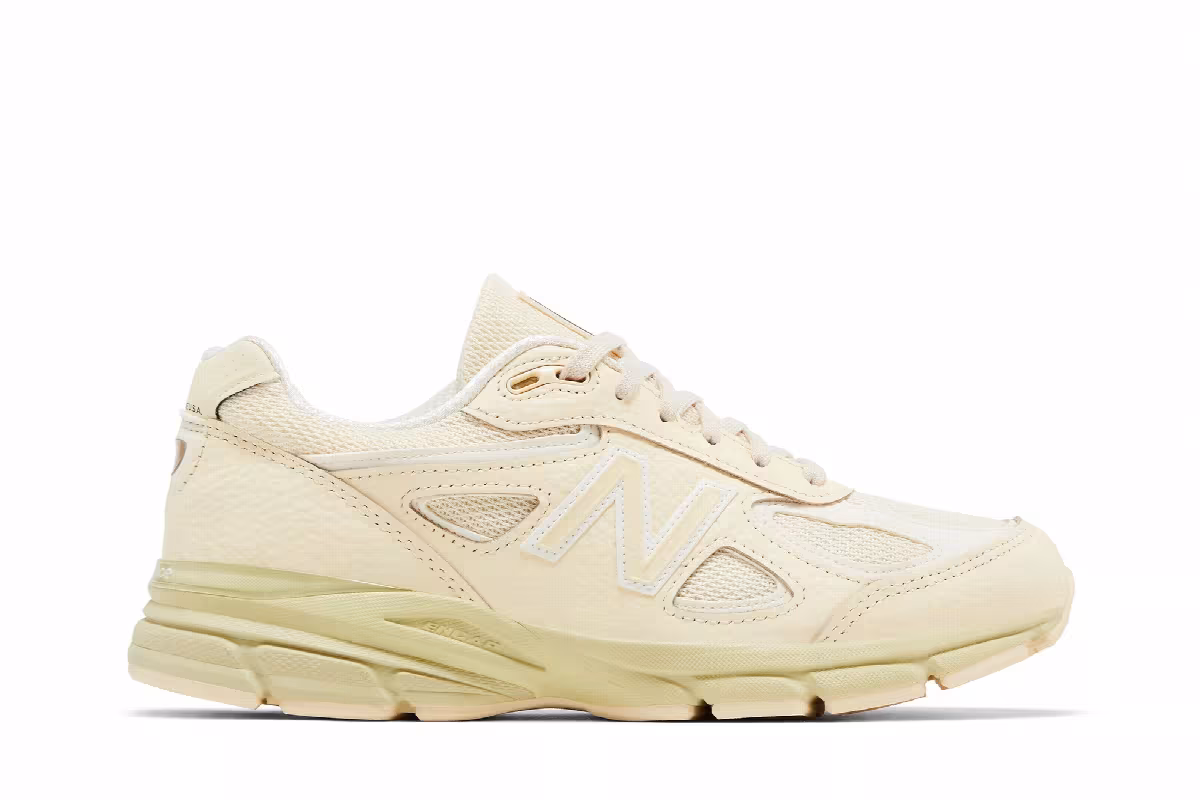 New Balance 990v4 Made in USA Macadamia Nut Morel, view 2