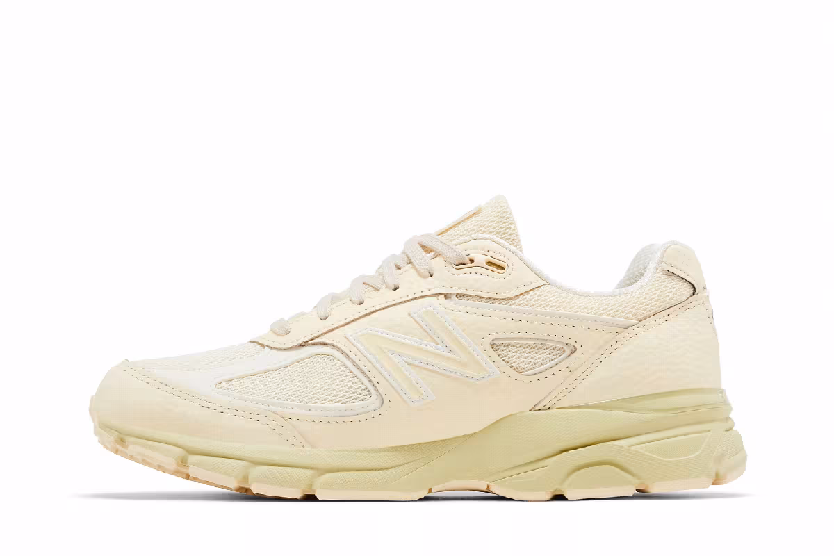 New Balance 990v4 Made in USA Macadamia Nut Morel, view 4