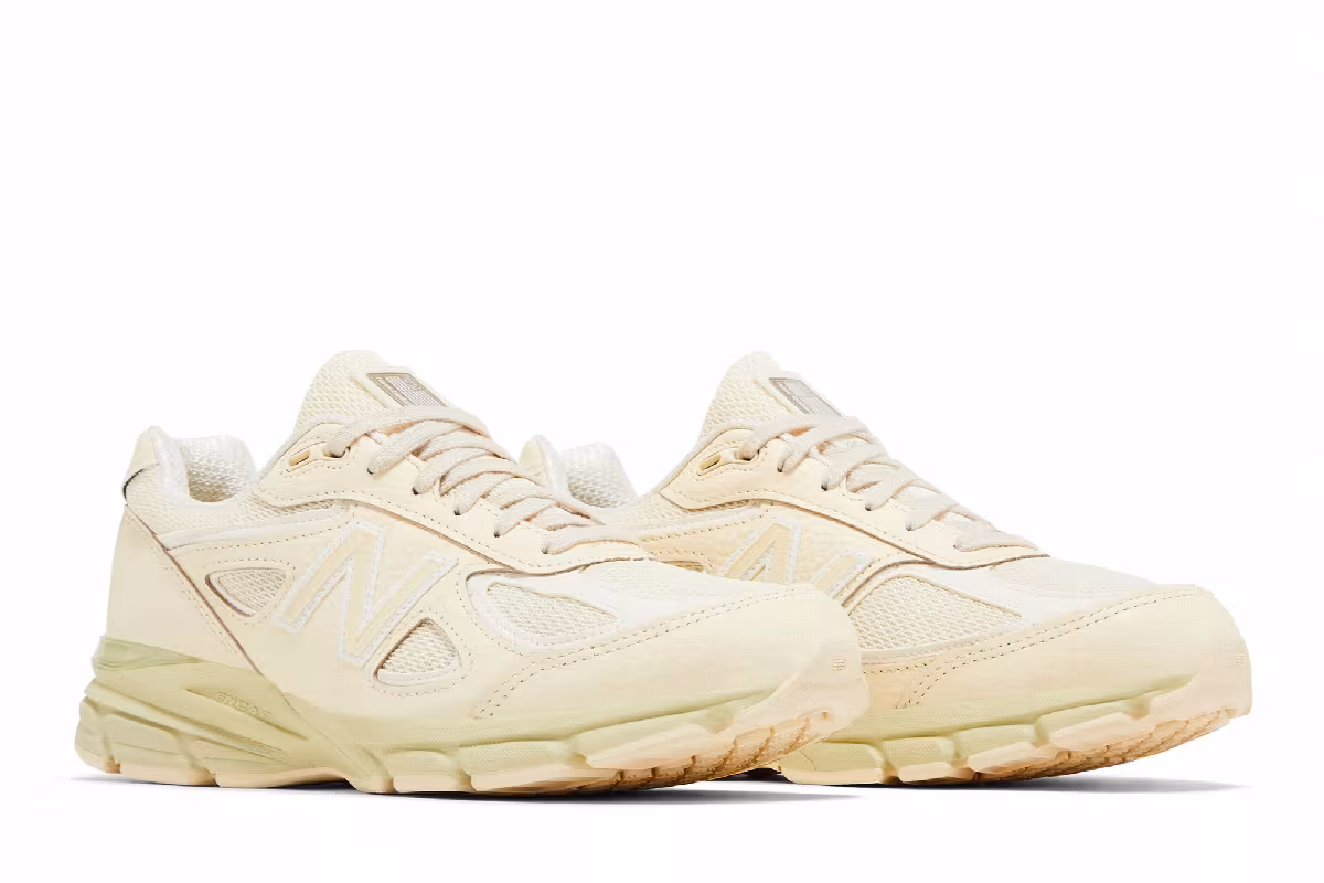 New Balance 990v4 Made in USA Macadamia Nut Morel, view 9
