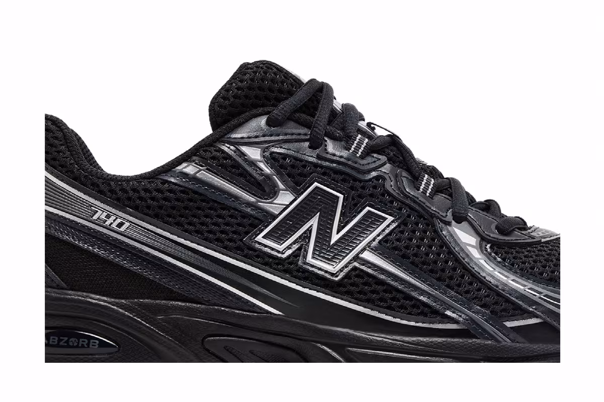 New Balance 740v2 Black Silver Metallic, view 3