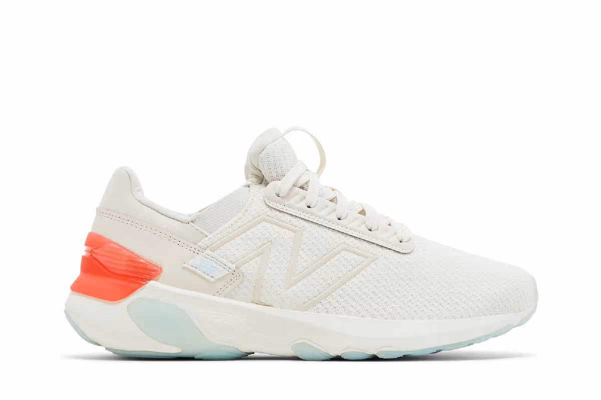 New Balance Women's Fresh Foam X 1440 Wide Sea Salt Gulf Red, view 2