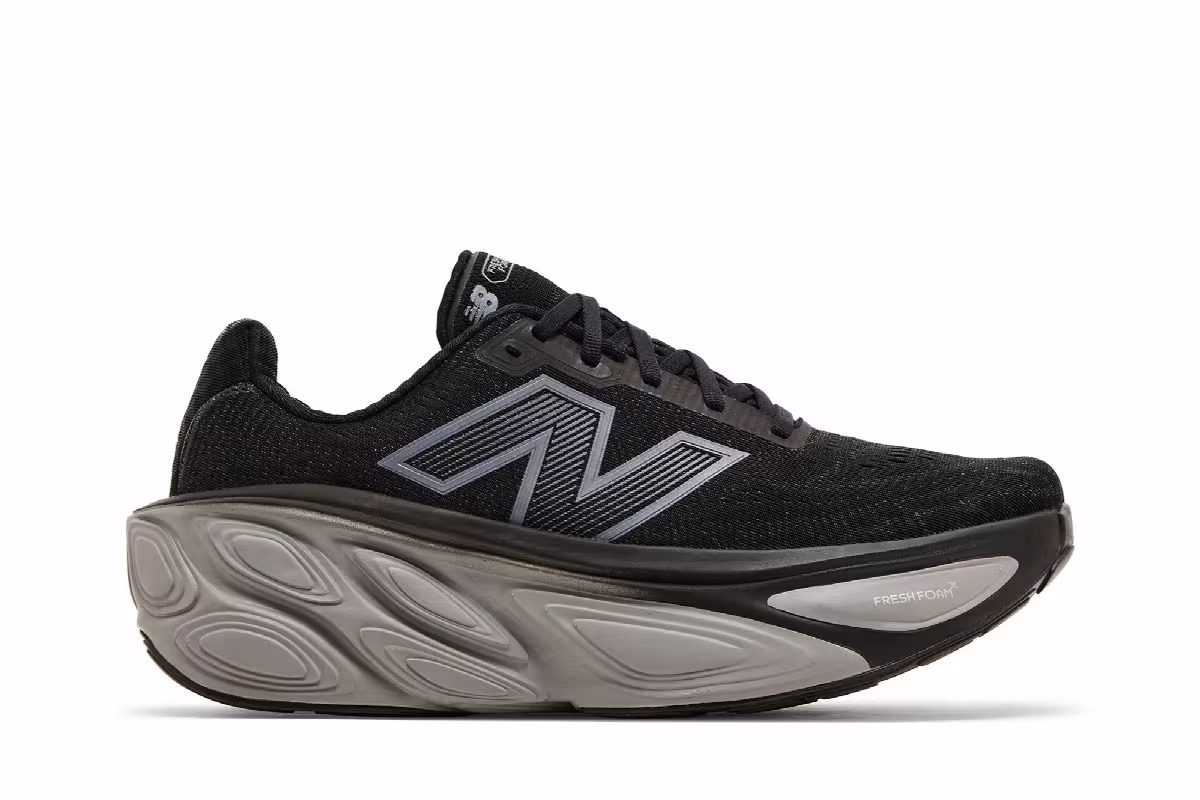 New Balance Fresh Foam X More v5 Black Silver Metallic, view 2