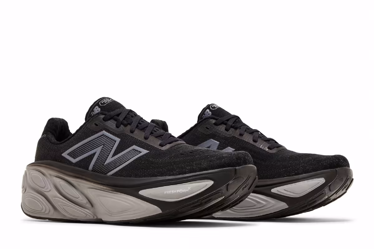 New Balance Fresh Foam X More v5 Black Silver Metallic, view 9