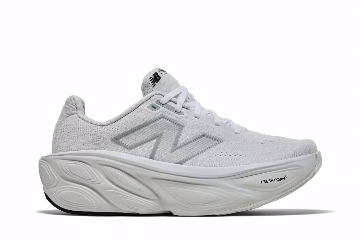New Balance Fresh Foam X More v5 2E Wide Reflection Silver Metallic, view 2
