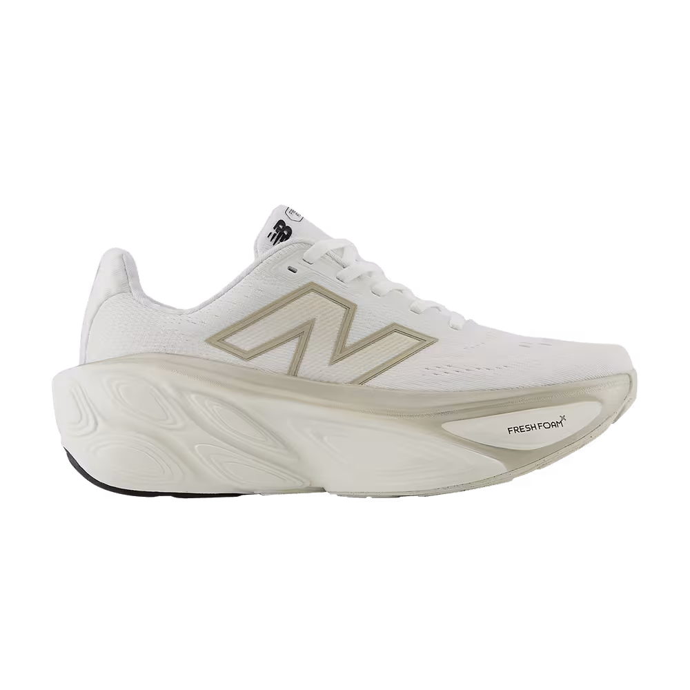New Balance Women's Fresh Foam X More v5 2E Wide Sea Salt Light Gold Metallic