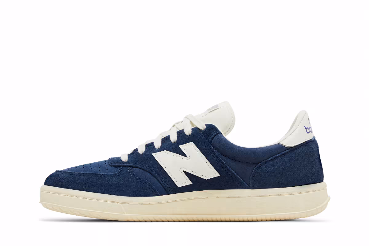 New Balance T500 Navy White, view 4