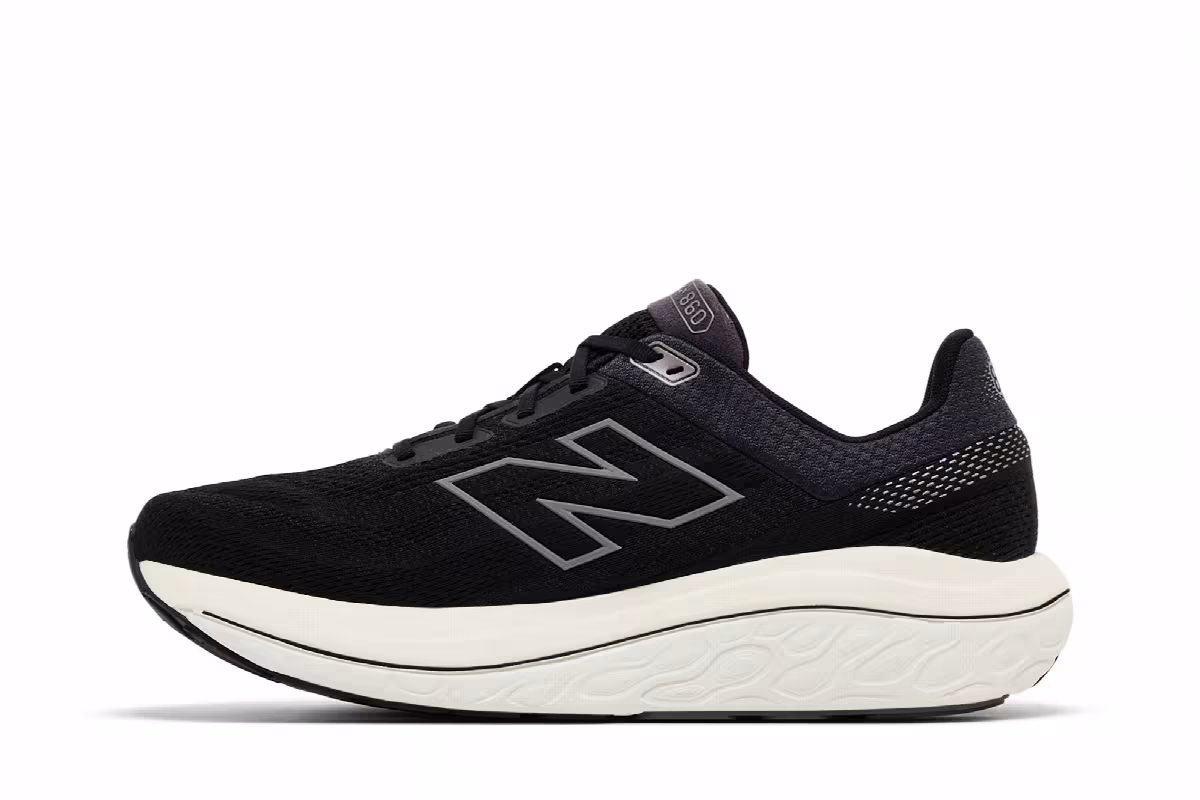 New Balance Fresh Foam X 860v14 2E Wide Black Phantom Sea Salt, view 4