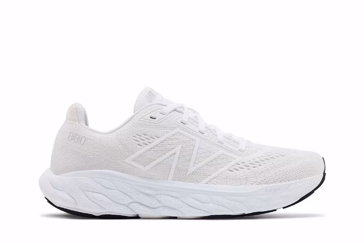 New Balance Women's Fresh Foam X 880v14 White Silver Metallic, view 2
