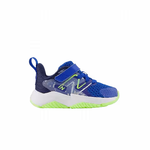 New Balance Rave Run v2 Bungee Lace Top Strap Toddler 'Team Royal Paint Splatter'