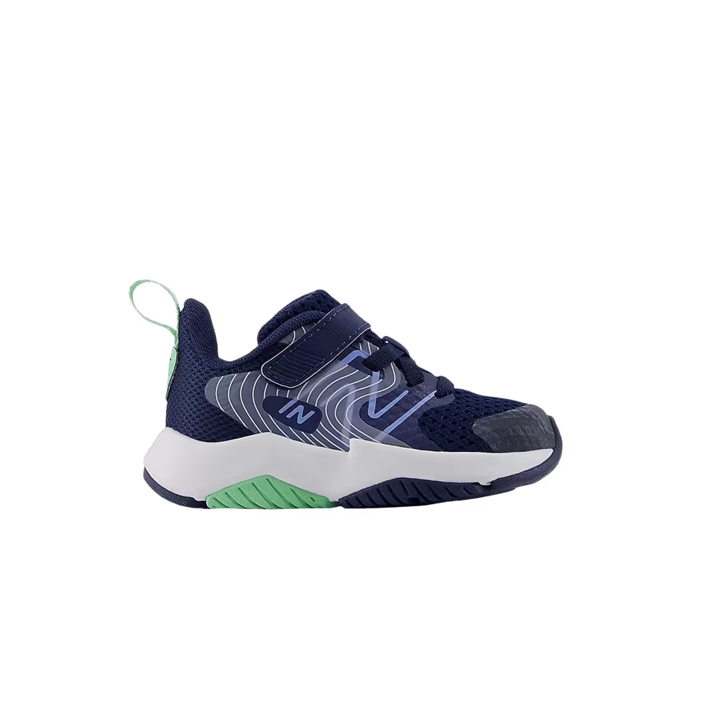 New Balance Rave Run v2 Bungee Lace Top Strap Toddler Navy Sweetgrass