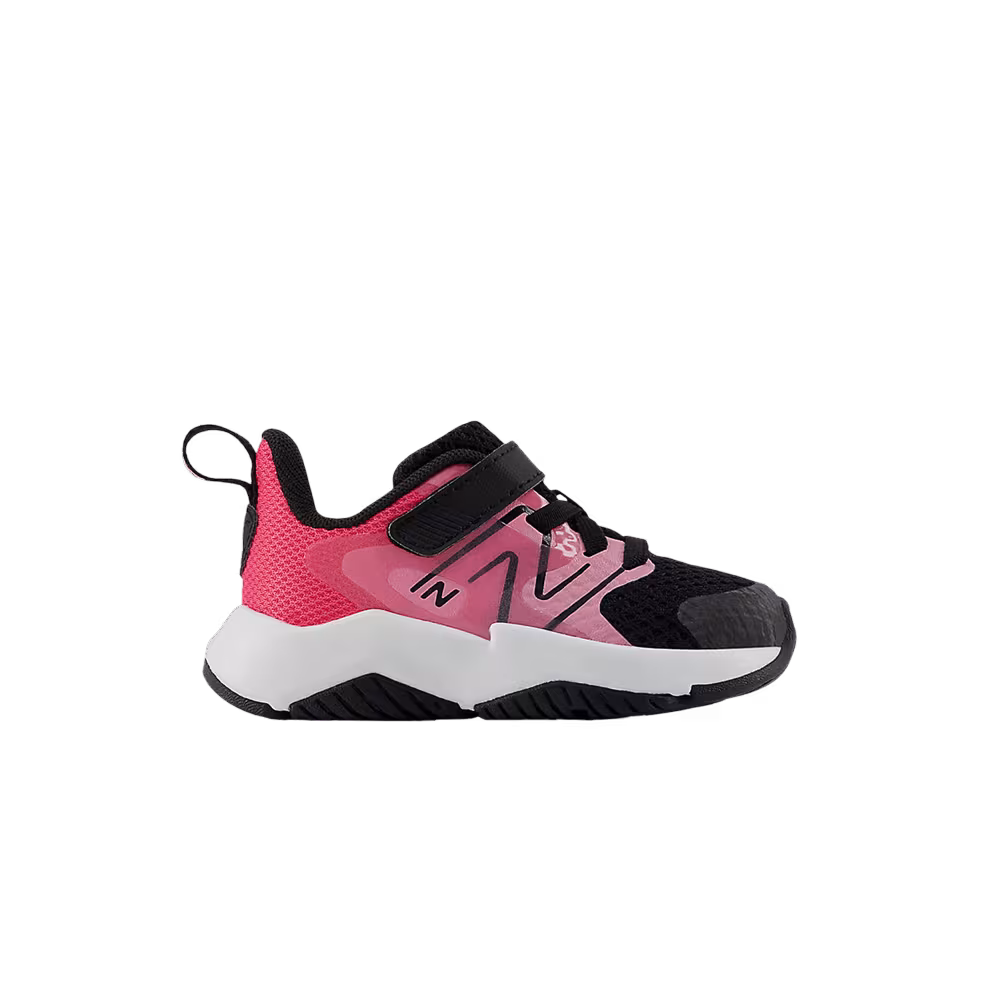 New Balance Rave Run v2 Bungee Lace Top Strap Toddler Signal Pink Black