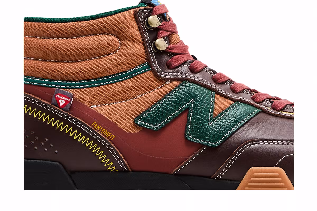 New Balance Numeric 440 Trail High v2 Brown Forest Green, view 3
