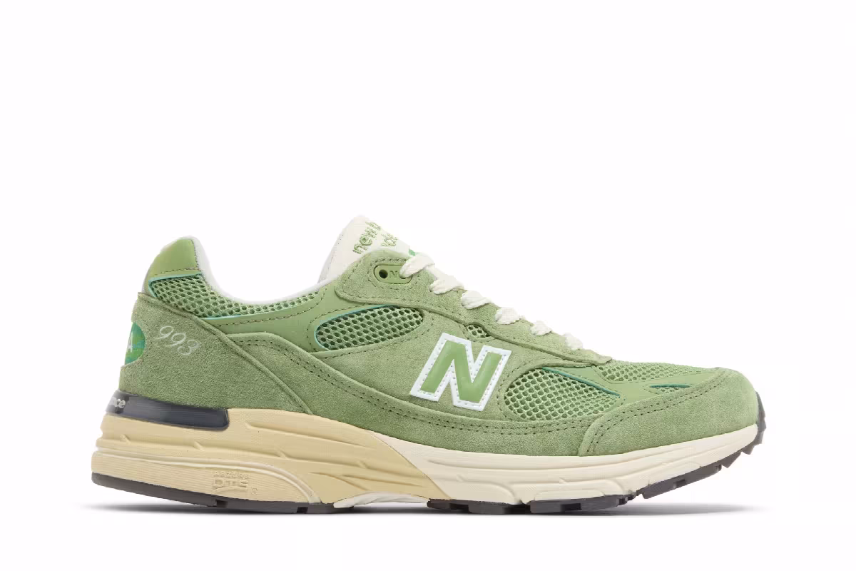 Teddy Santis x New Balance 993 Made in USA Chive, view 2