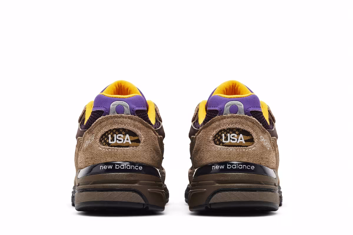New Balance 993 Made in USA Mushroom Midnight Violet, view 7