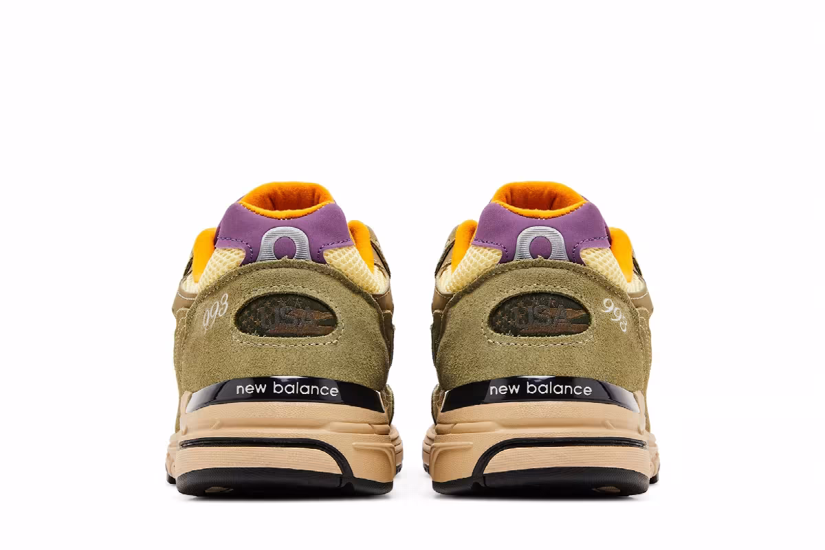 Teddy Santis x New Balance 993 Made in USA Olive Leaf Maize, view 7