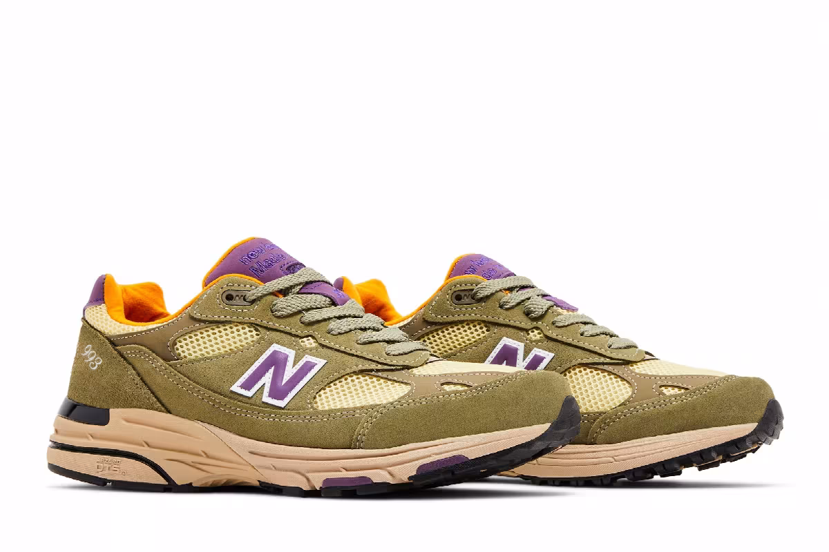 Teddy Santis x New Balance 993 Made in USA Olive Leaf Maize, view 9