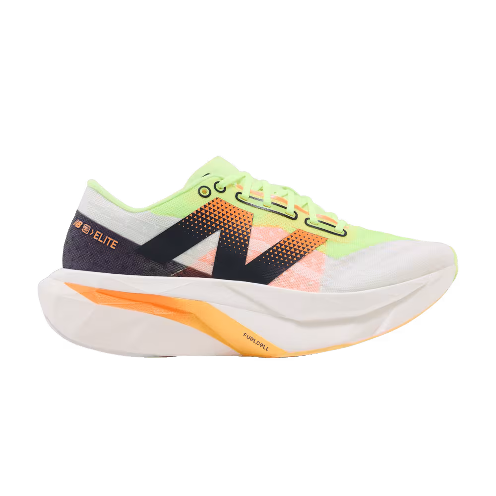 New Balance Women's FuelCell SuperComp Elite v4 White Lime Mango