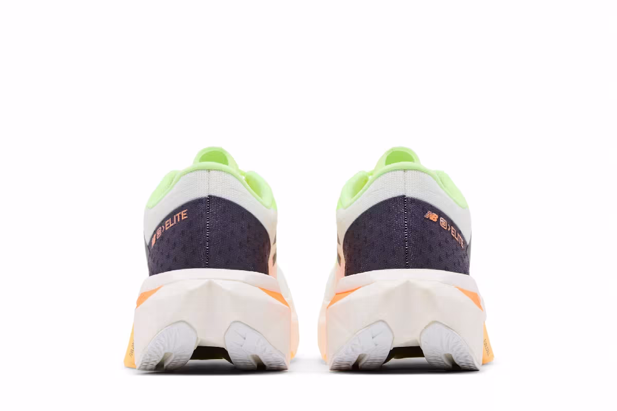 New Balance Women's FuelCell SuperComp Elite v4 White Lime Mango, view 7