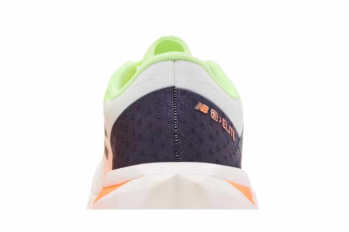 New Balance Women's FuelCell SuperComp Elite v4 White Lime Mango, view 8