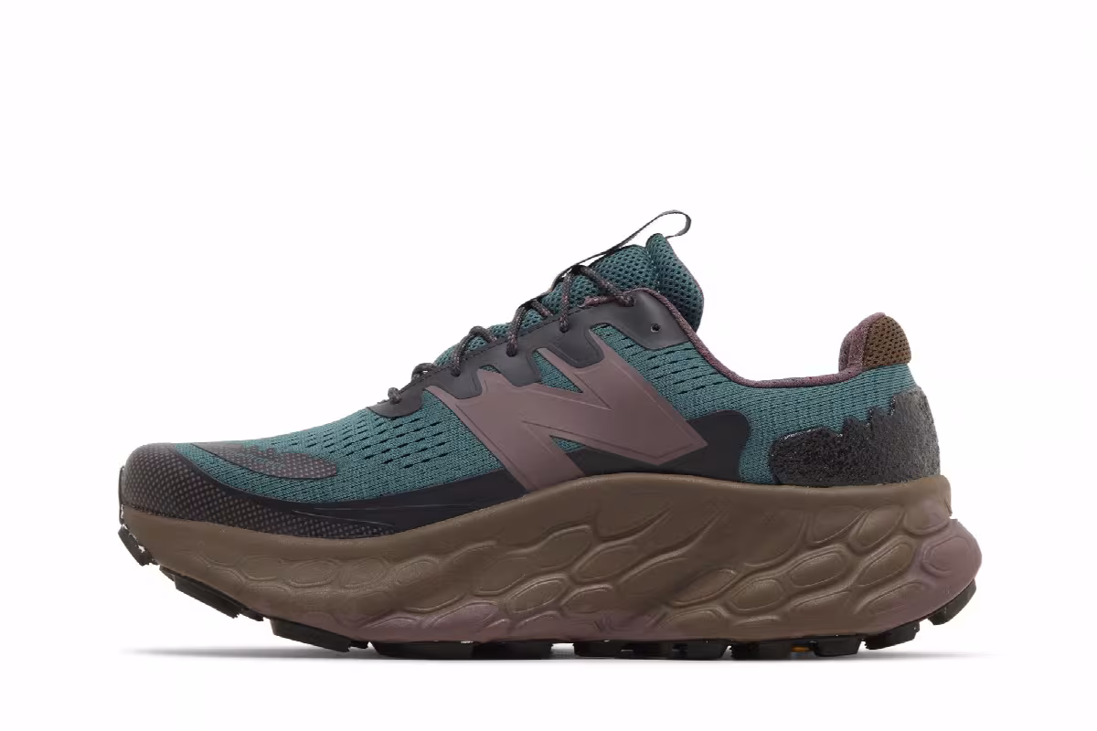 New Balance Fresh Foam X More Trail v3 New Spruce Dark Mushroom, view 4