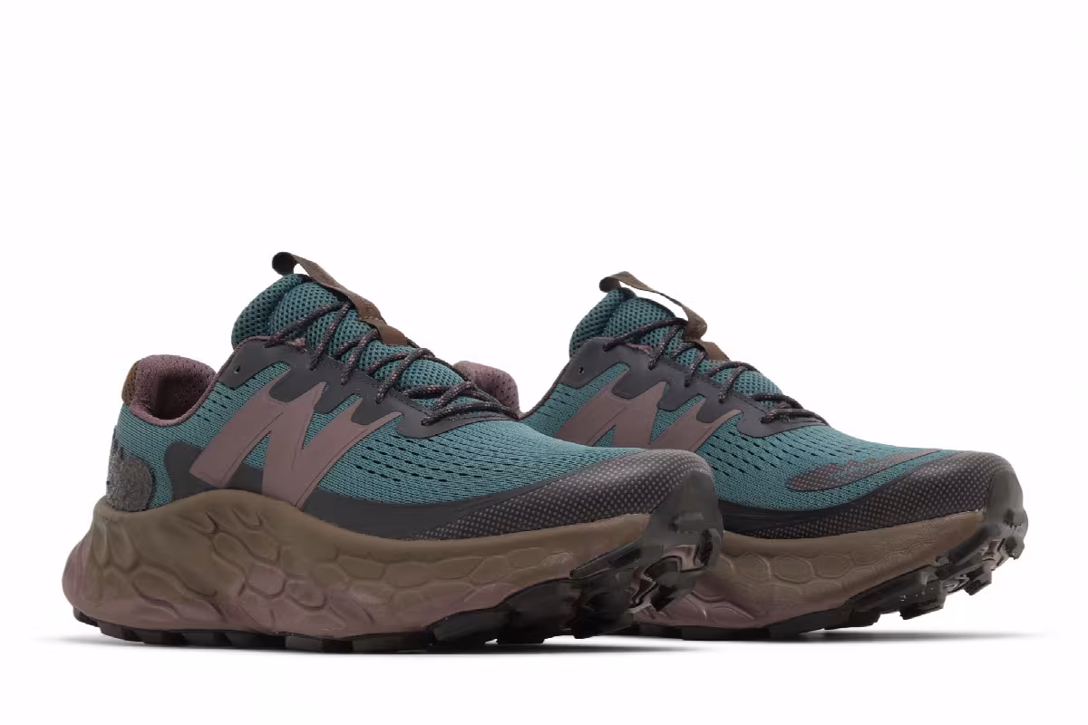 New Balance Fresh Foam X More Trail v3 New Spruce Dark Mushroom, view 9