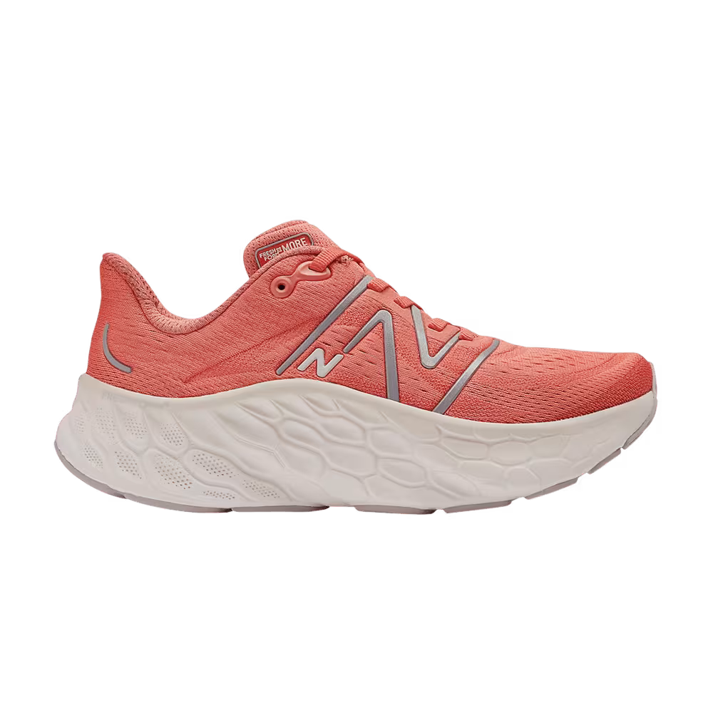 New Balance Women's Fresh Foam X More v4 Gulf Red Silver Metallic