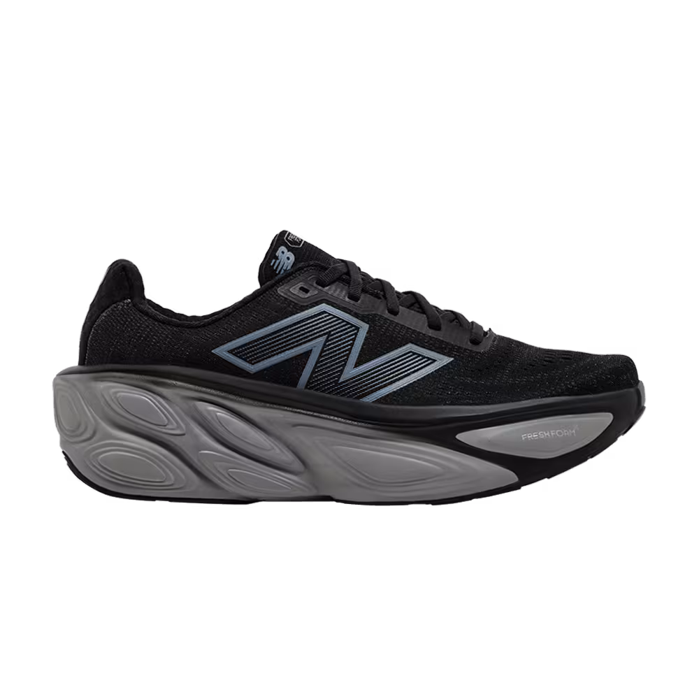 New Balance Fresh Foam X More v5 2E Wide Black Silver Metallic