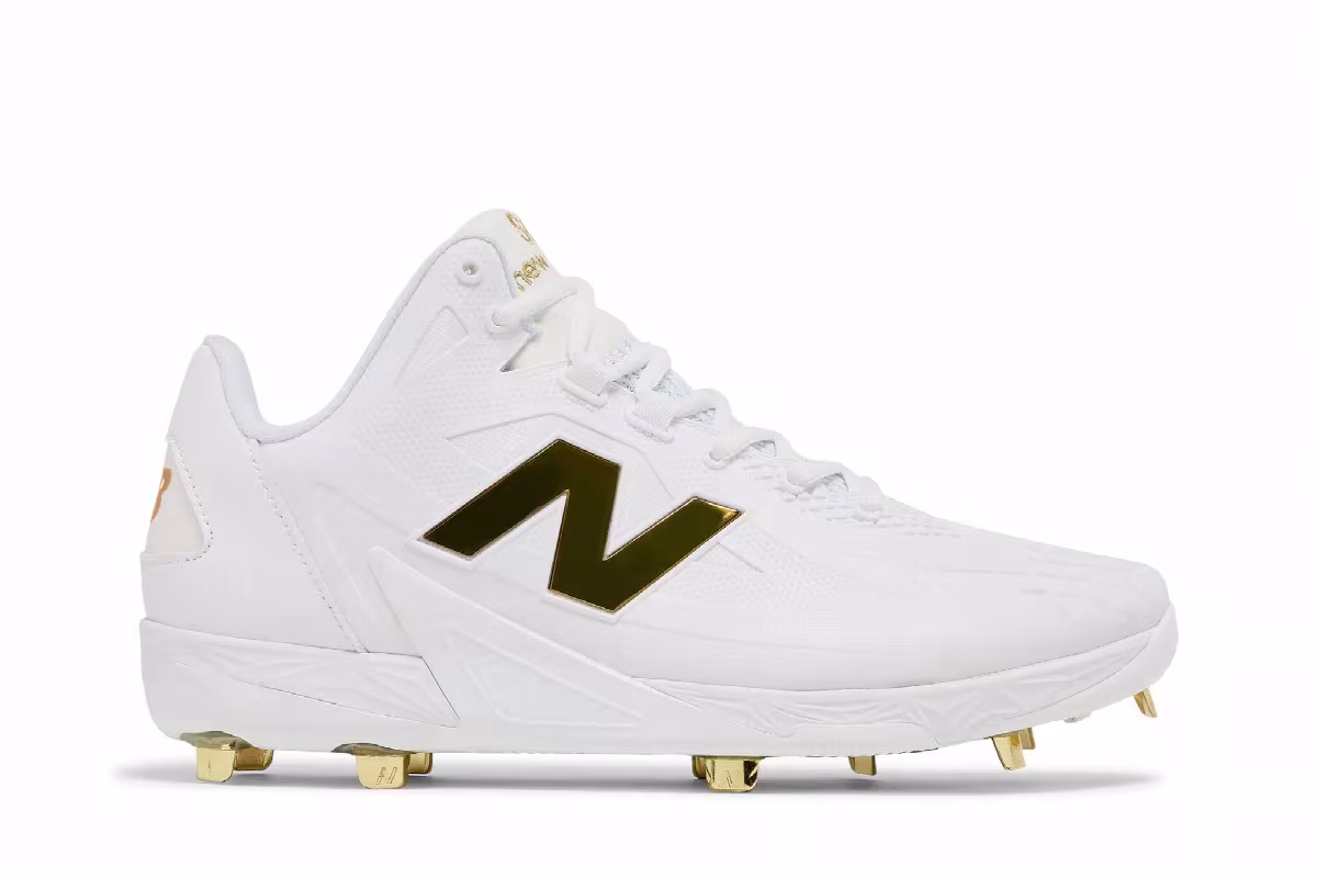 New Balance Ohtani 1 White Metallic Gold, view 2