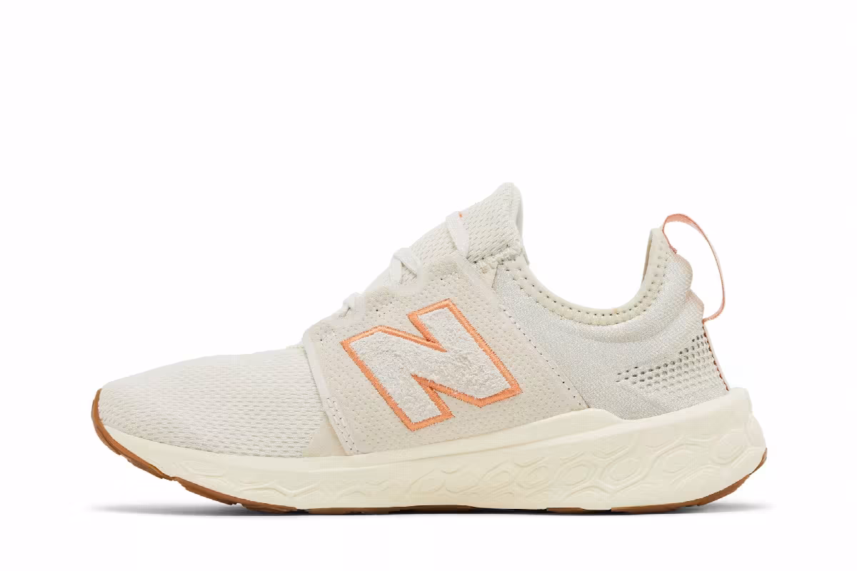 New Balance Women's Fresh Foam X Cruz v3 Linen Sea Salt Copper, view 4