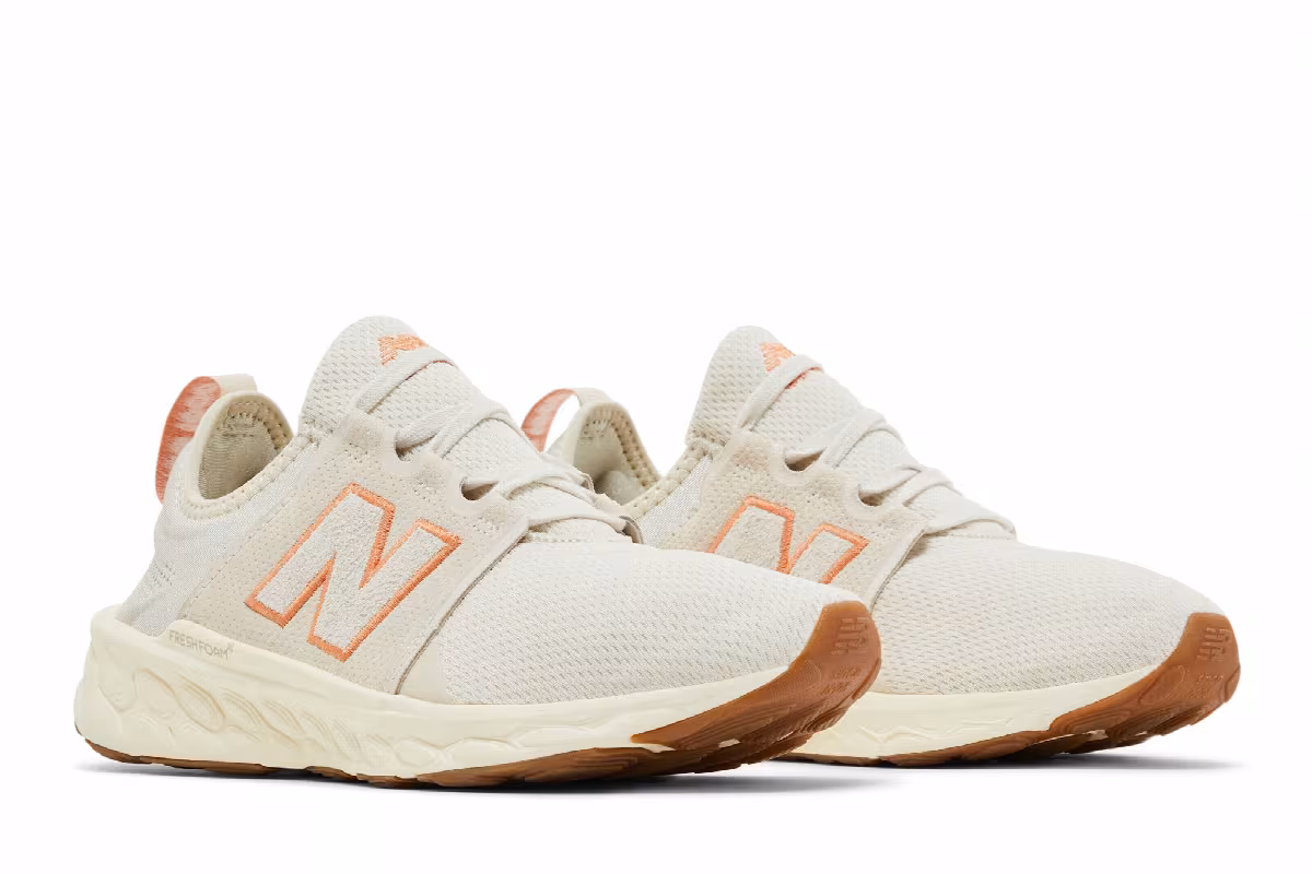 New Balance Women's Fresh Foam X Cruz v3 Linen Sea Salt Copper, view 9