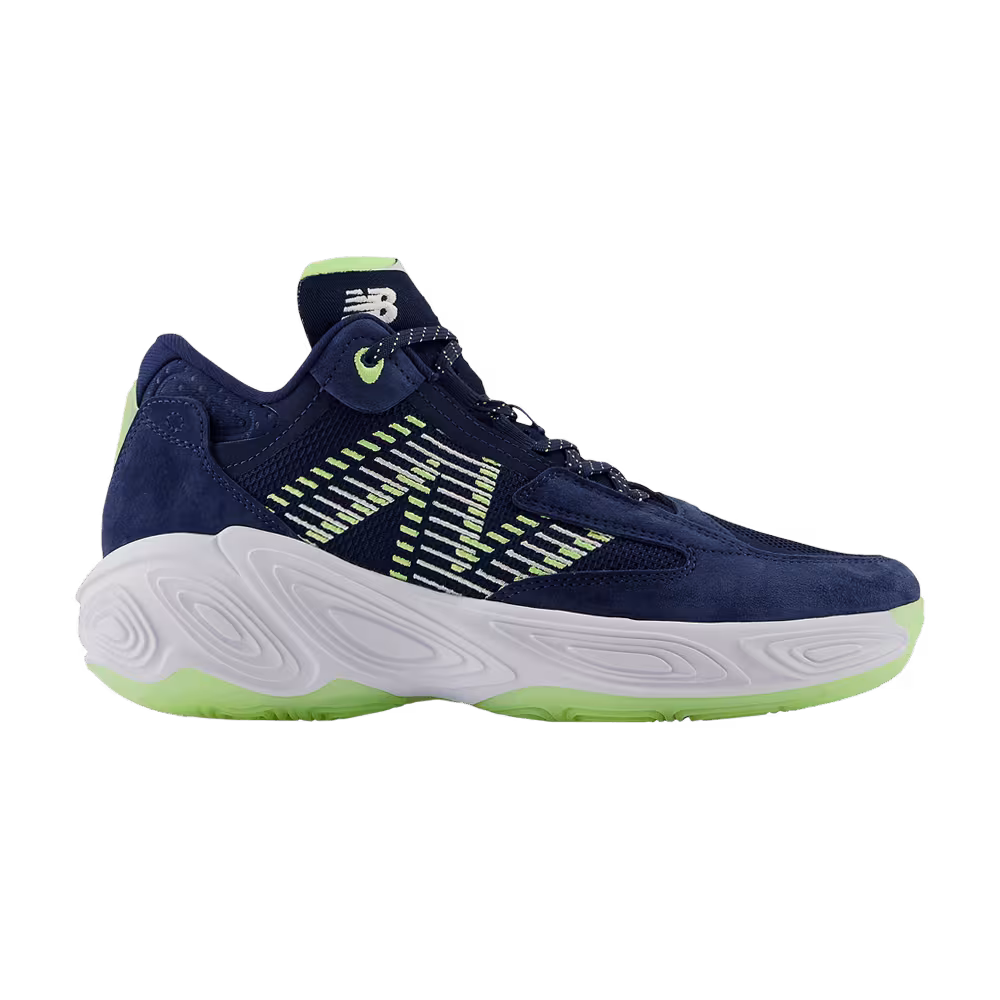 New Balance Fresh Foam BB v2 Navy Bleached Lime Glow