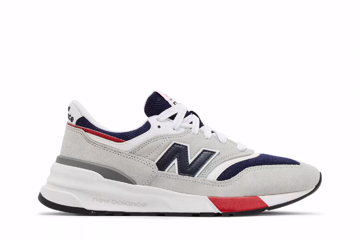 New Balance 997R Brighton Grey Team Navy, view 2