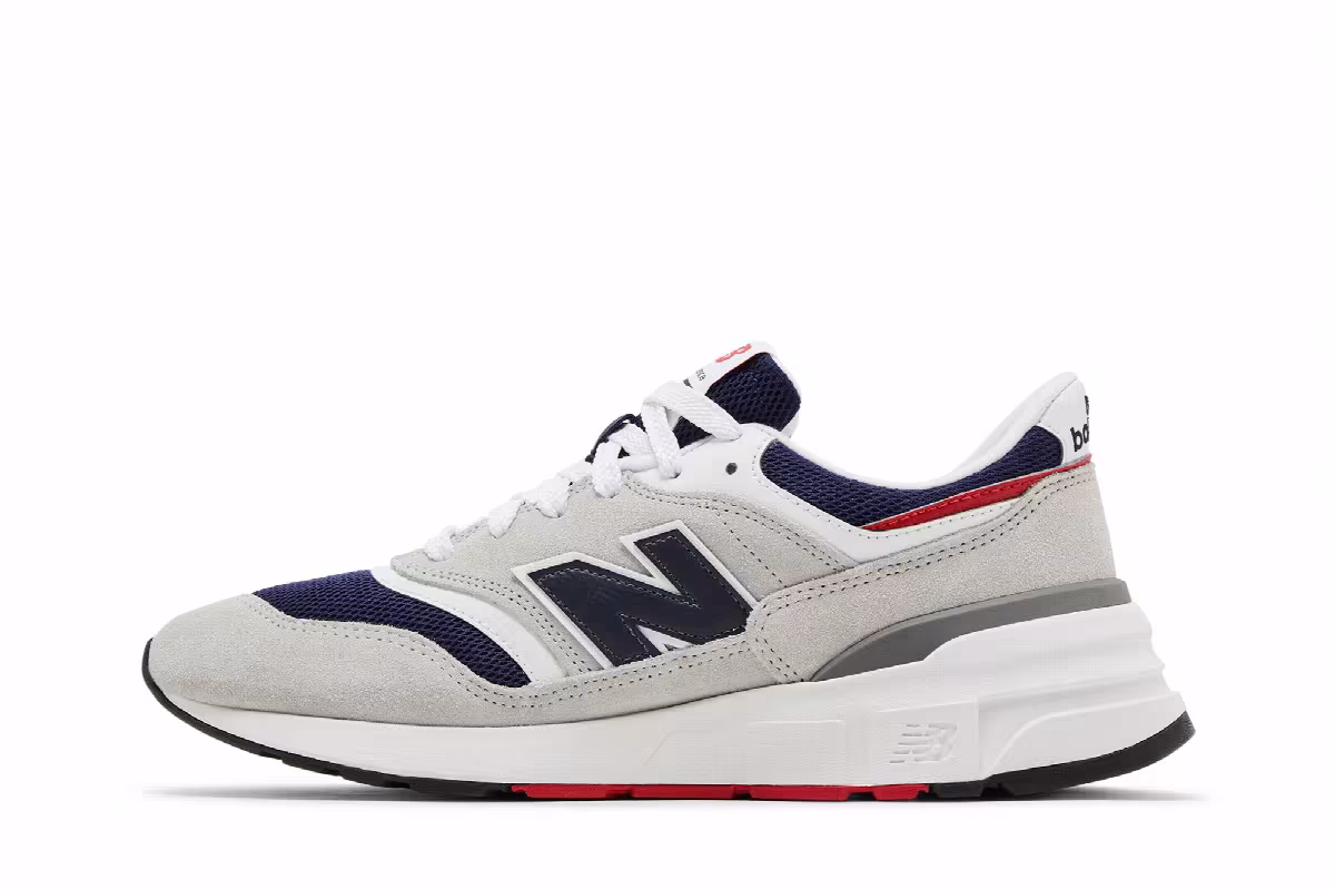 New Balance 997R Brighton Grey Team Navy, view 4