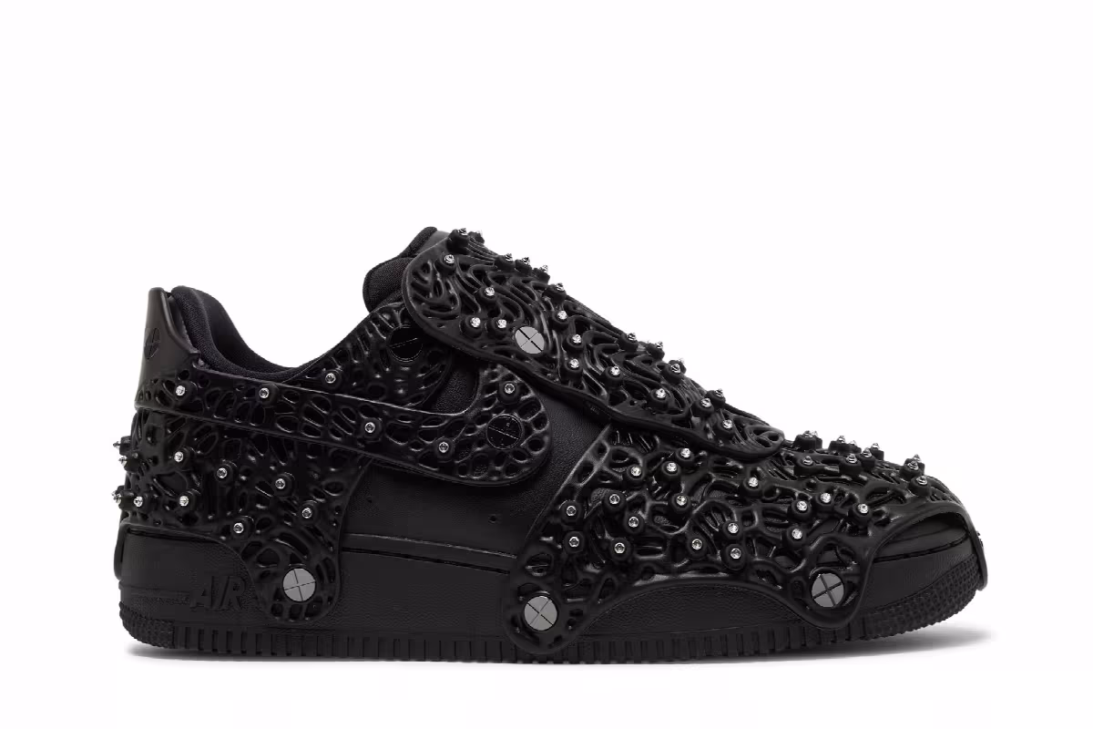 Swarovski x Nike Women's Air Force 1 LXX Black, view 2
