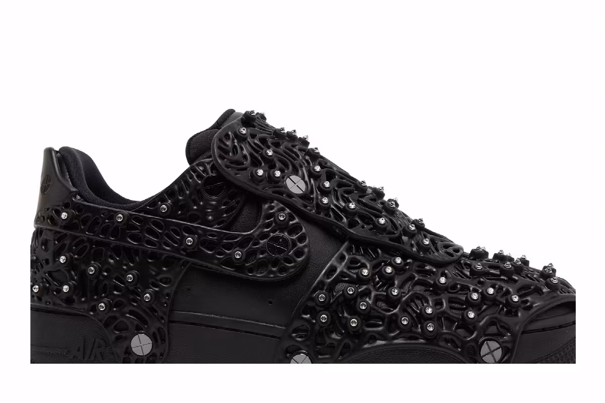 Swarovski x Nike Women's Air Force 1 LXX Black, view 3