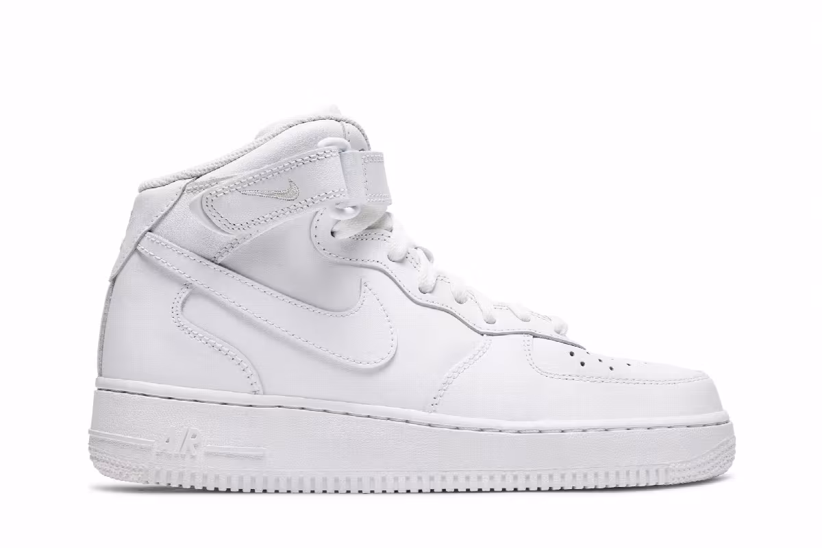 Nike Women's Air Force 1 Triple White, view 2