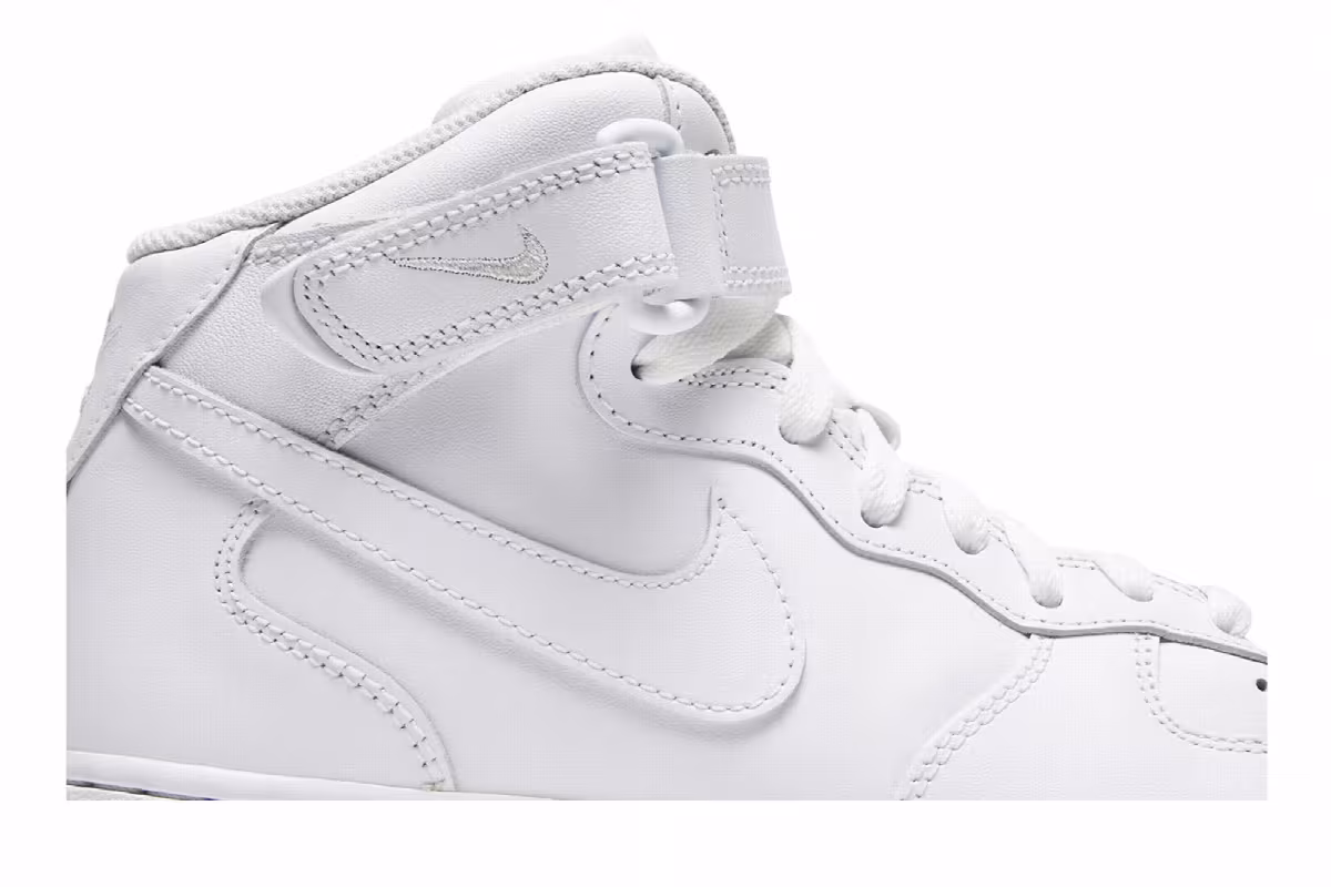 Nike Women's Air Force 1 Triple White, view 3