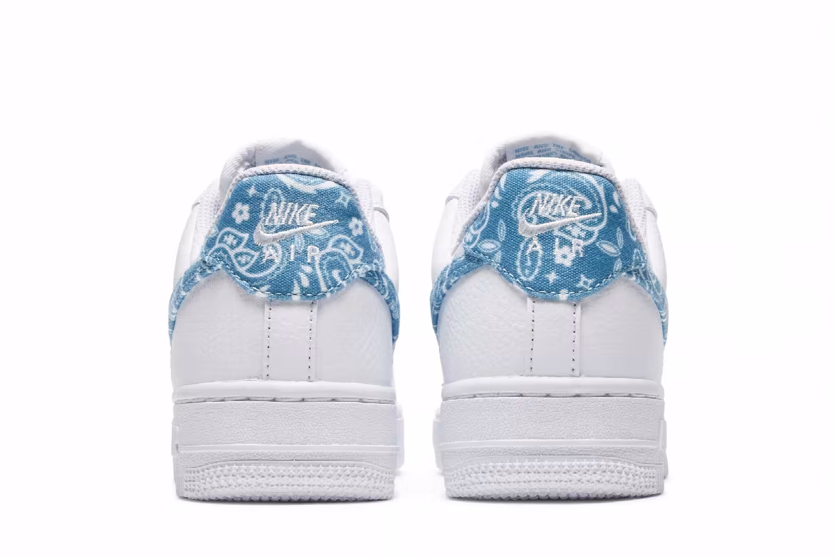 Nike Women's Air Force 1 Blue Paisley, view 7