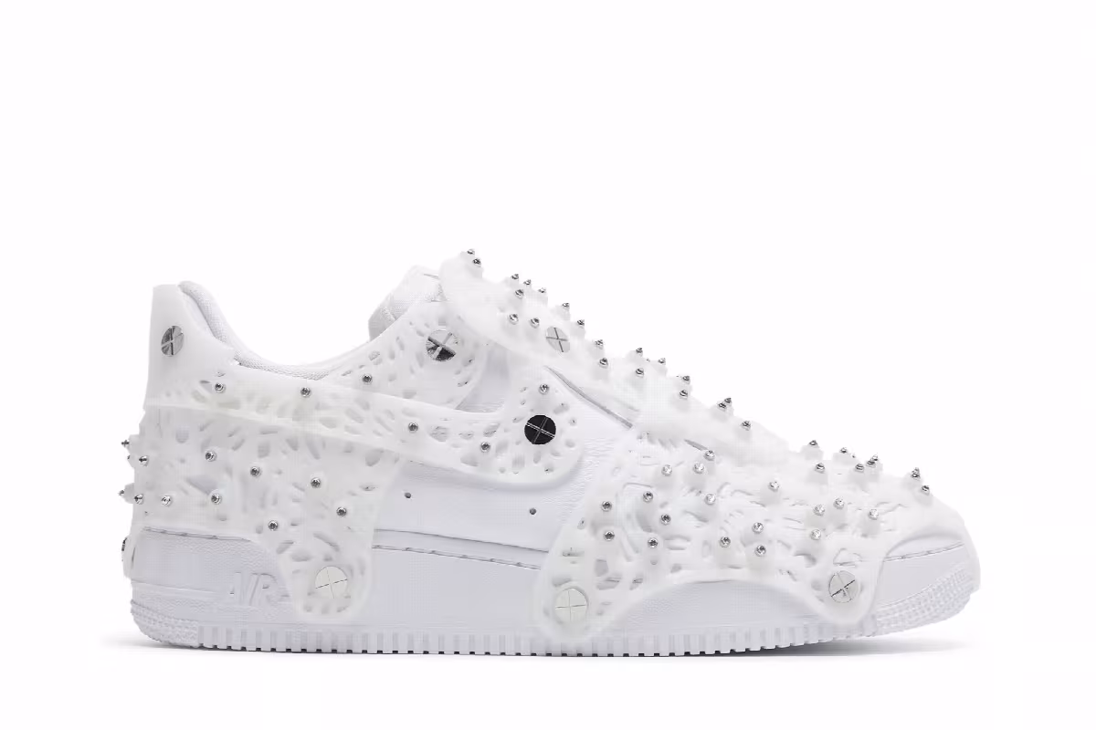 Swarovski x Nike Women's Air Force 1 LXX White, view 2