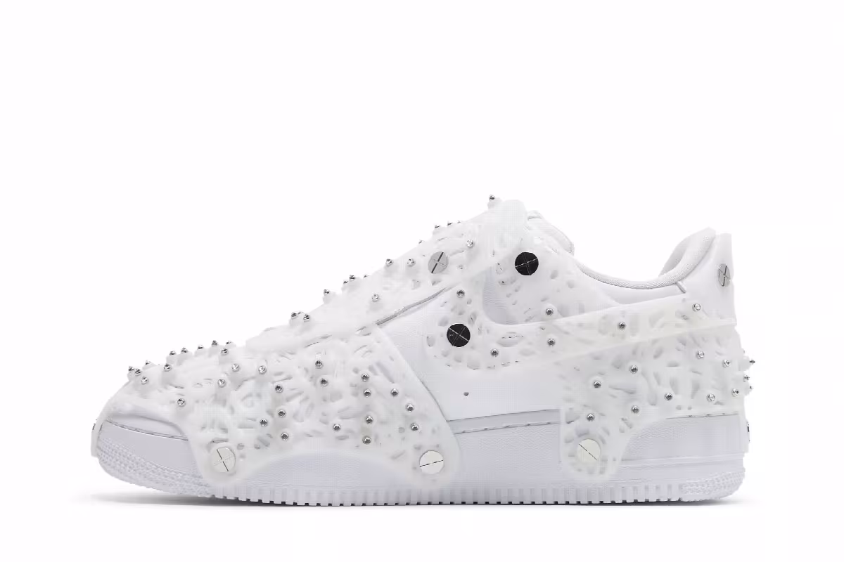 Swarovski x Nike Women's Air Force 1 LXX White, view 4